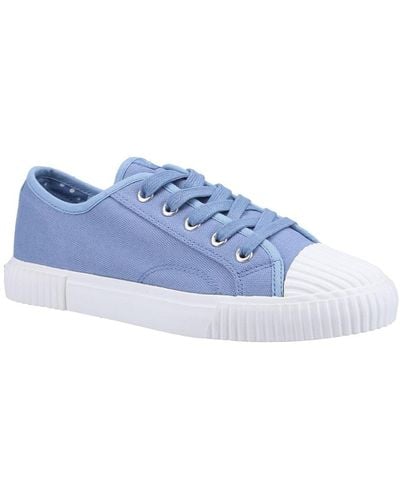 Hush Puppies Brooke Canvas Trainers - Blue