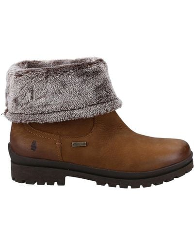 Hush Puppies Alice Waterproof Ankle Boots - Brown