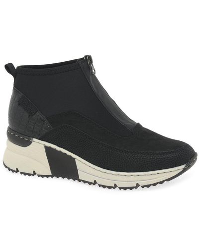 Rieker Greece Ankle Boots - Black