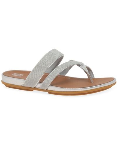Fitflop Fitflop Gracie Shimmerlux Strappy Sandals - White
