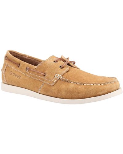 Cotswold Mitcheldean Boat Shoes - Natural