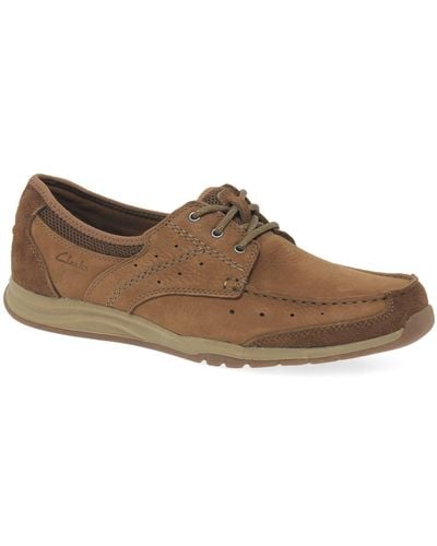 Clarks Ramada English Mens Casual Lace Up Shoes - Brown