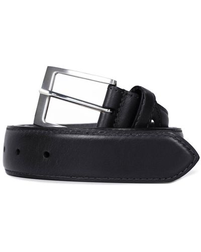 Lakeland Leather Staveley Large Smart Belt - Black