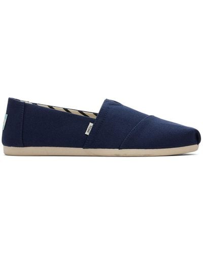 TOMS Alpargata Slip On Shoes - Blue
