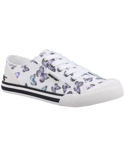 Rocket Dog Jazzin Quincy Canvas Trainers - White