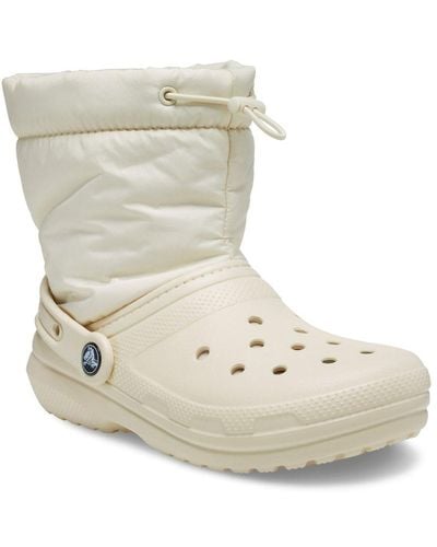 Crocs™ Classic Lined Neo Puff Boots - Metallic