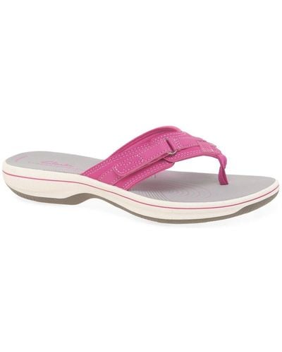 Clarks Brinkley Sea Toe Post Sandals - Pink