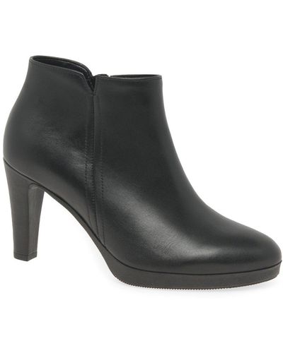 Gabor Fozzie Ankle Boots - Black