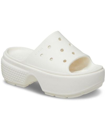 Crocs™ Stomp Slide Clogs - White