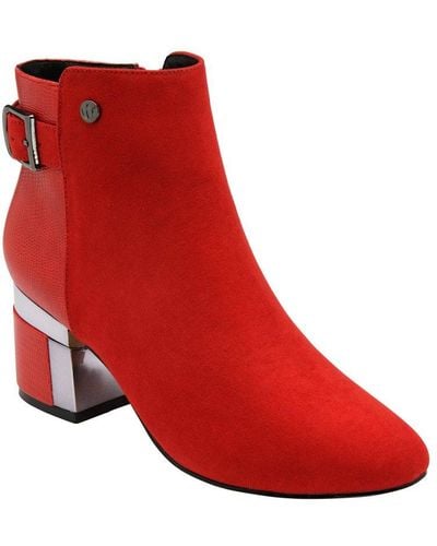 Lotus Andrea Ankle Boots - Red