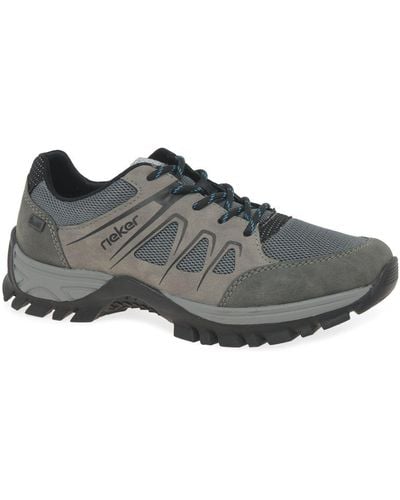 Rieker Haven Walking Shoes - Grey