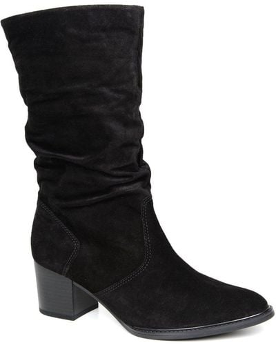Gabor Ramona Calf-length Boots - Black