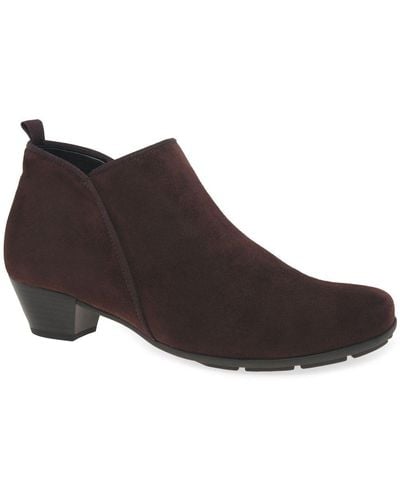 Gabor Trudy Ankle Boots - Brown