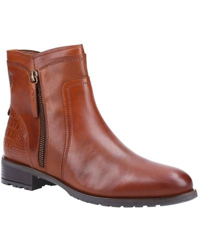 Hush Puppies Scarlett Ankle Boots - Brown