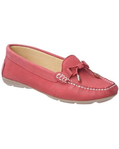 Hush Puppies Maggie Moccasin Shoes - Red
