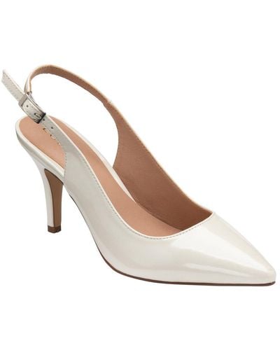 Lotus Remy Slingback Court Shoes Size: 3 - White