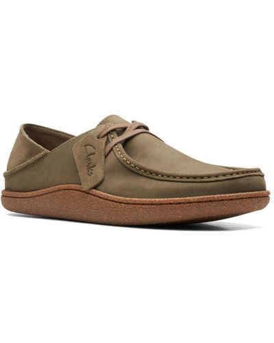 Clarks Pilton Wallabee Casual Shoes - Brown