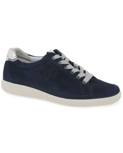 Gabor Amulet Wide Fit Sneakers - Blue
