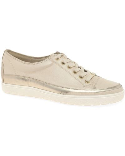 Caprice Star Casual Lace Up Trainers - White