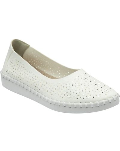 Lotus Ewelina Slip On Shoes - White