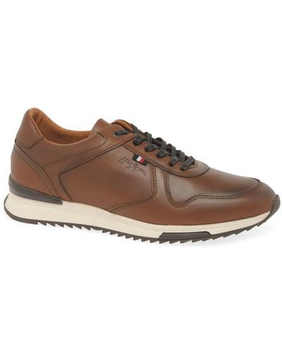 Tommy Hilfiger Runner Craft Mens Trainers - Brown