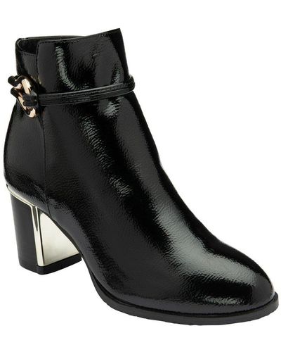 Lotus Amber Ankle Boots - Black