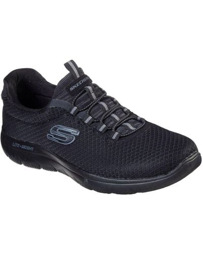 Skechers Summits Slip On Sports Shoes - Black