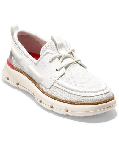 Cole Haan 4.zerogrand Regatta Boat Shoes Size: 4 - White