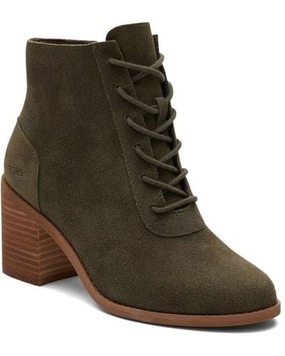 TOMS Evelyn Ankle Boots - Green