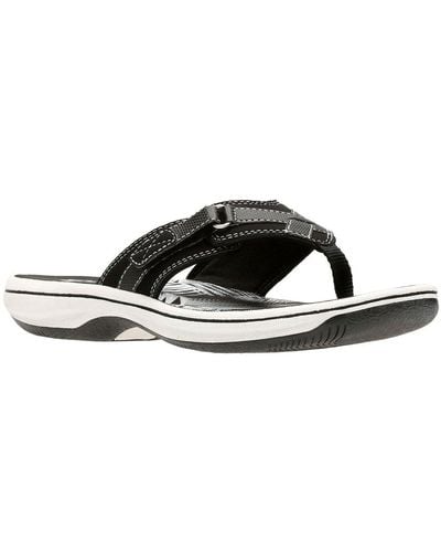 Clarks Brinkley Sea Toe Post Sandals - Black