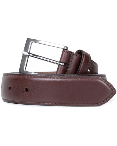 Lakeland Leather Staveley Medium Smart Belt - Brown