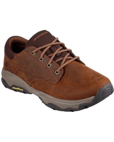Skechers Relaxed Fit: Craster Fenzo Shoes - Brown