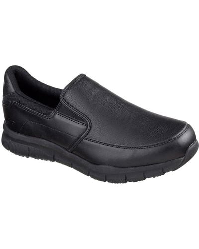 Skechers Nampa Groton Casual Slip On Shoes - Black