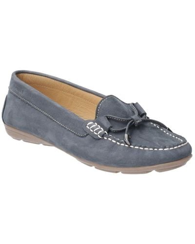 Hush Puppies Maggie Womens Moccasin Shoes Women's Loafers / Casual Shoes In Blue