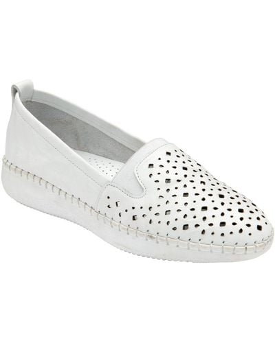 Lotus Francesca Slip On Shoes - White