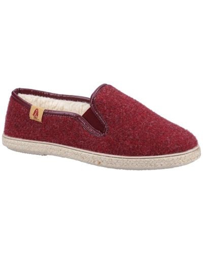 Hush Puppies Recycled Cosy Slipper Slippers - Red