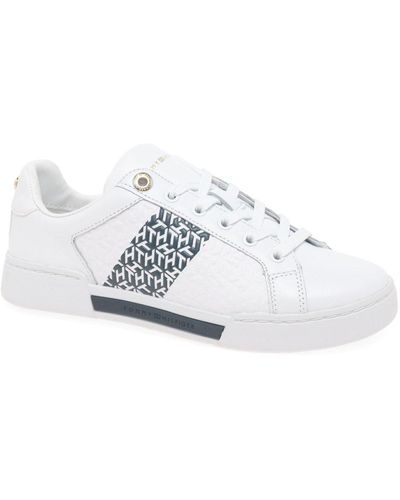 Tommy Hilfiger Monogram Elevated Sneakers - White