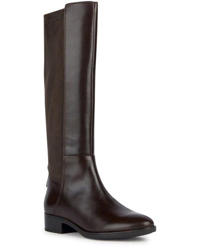 Geox D Felicity D Knee High Boots - Brown