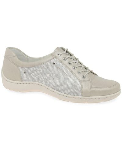 Waldläufer Leo Casual Lace Up Shoes - Grey