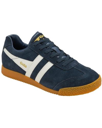 Gola Harrier Suede Trainers - Blue