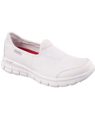 Skechers Sure Track Slip On Sports Shoes - White