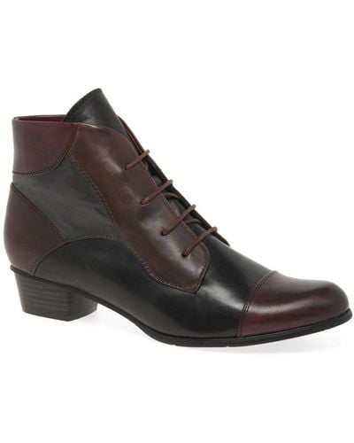 Regarde Le Ciel Stefany 123 Victorian Ankle Boots - Brown