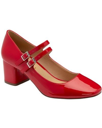 Ravel Howth Mary Jane Shoes - Red