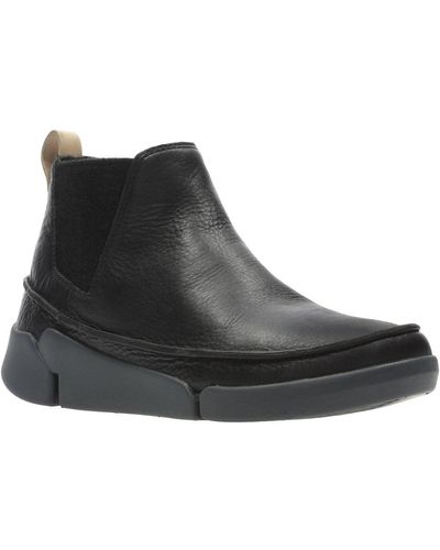Clarks Tri Poppy Womens Ankle Boots - Black