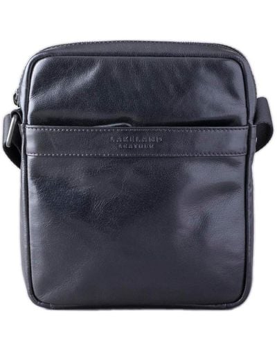 Lakeland Leather Fenton Leather Reporter Bag - Blue