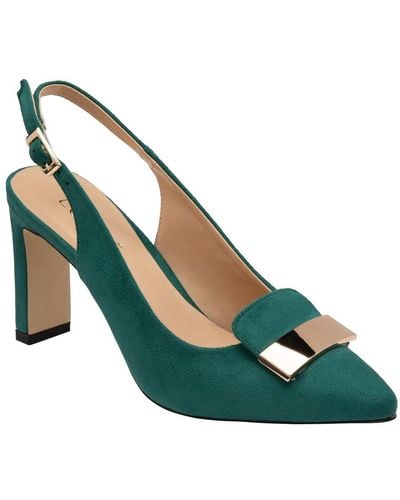 Lotus Elyse Slingback Court Shoes Size: 3 - Green