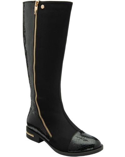 Lotus Avanti Knee High Boots - Black