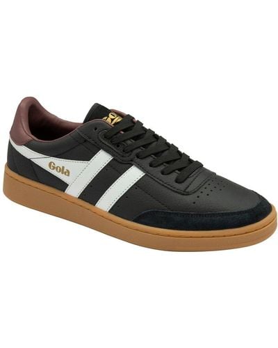 Gola Contact Leather Trainers Size: 6 - Black