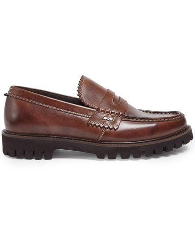 Pod Luca Penny Loafers Size: 7 / 41, - Brown