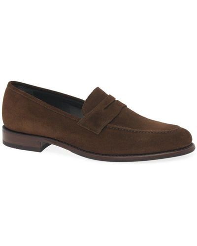 Loake Wiggins Penny Loafers - Brown
